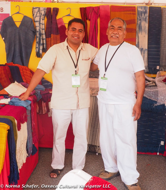 Moises Martinez Velasco (left) and Arturo Hernandez Quiero (right), Oaxaca weavers